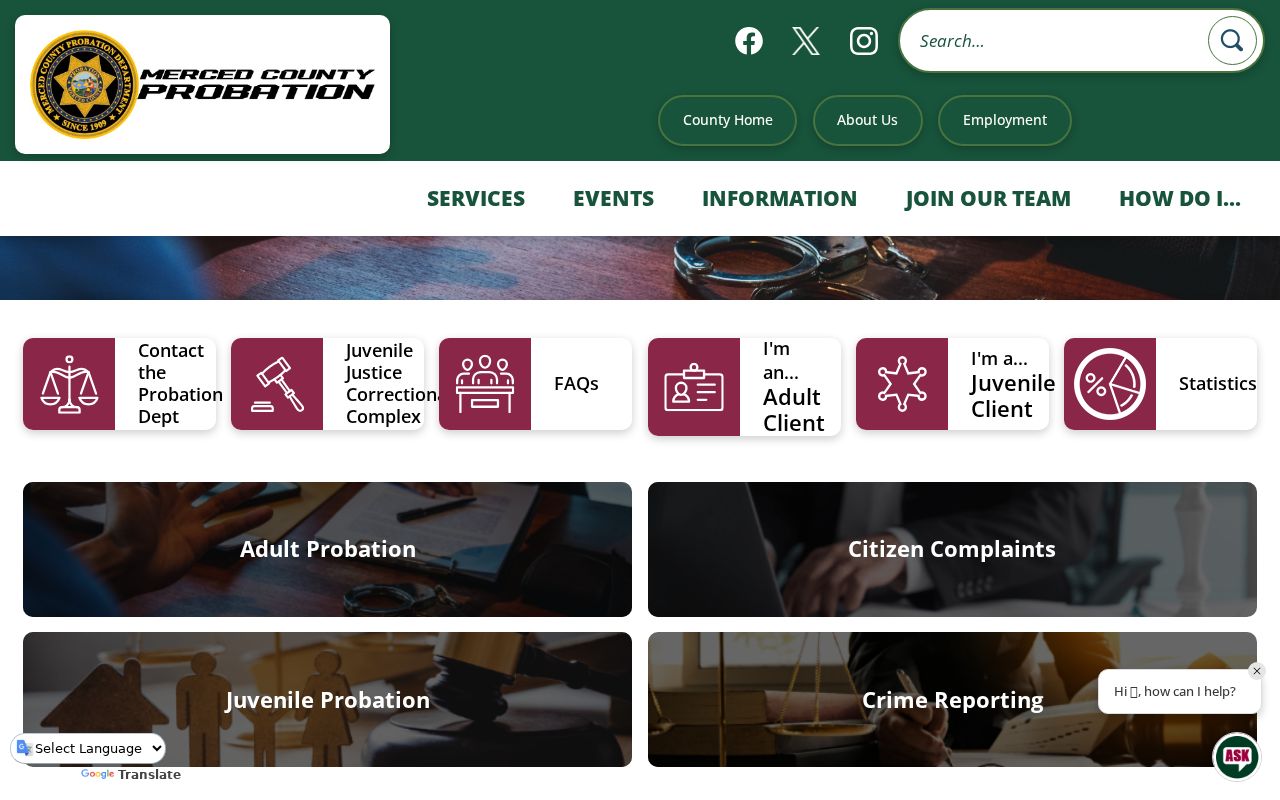Merced County Probation Department information